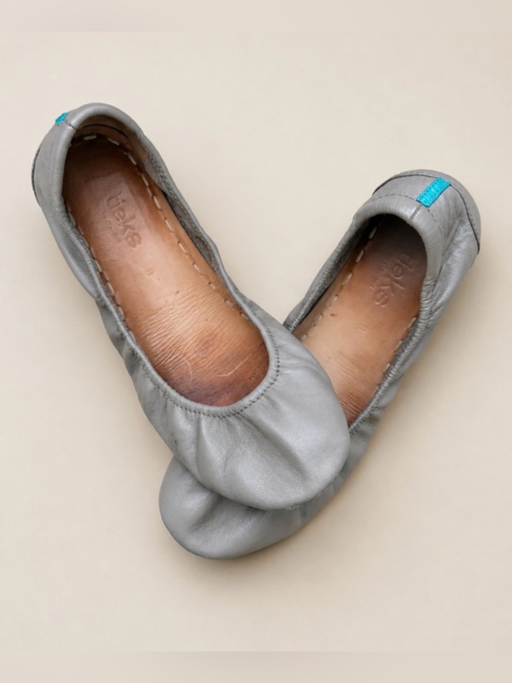 Tieks Gavrieli Taupe Gray Ballet Flat 8